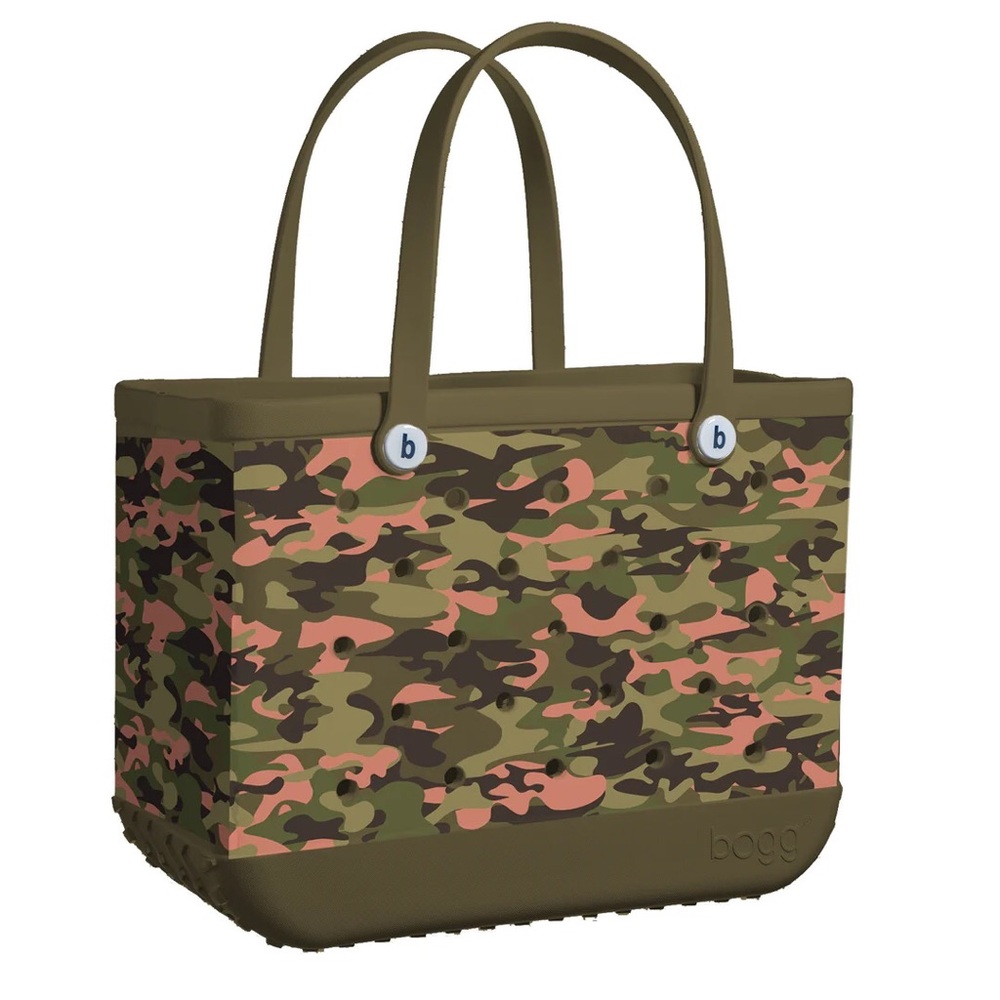 Special Edition Baby Bogg Bag in Camo with a Splash of Coral